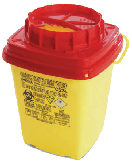 Conteneurs DASRI : Conteneur 03 Litres AP Medical